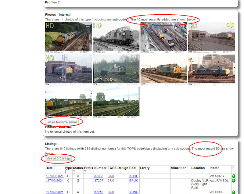 1.1.3.9 Detail page showing only the most recent information in certain sections screenshot